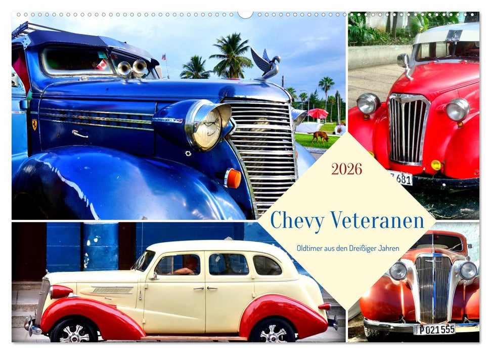 Chevy Veteranen - Oldtimer aus den Dreißiger Jahren (CALVENDO Wandkalender 2026)