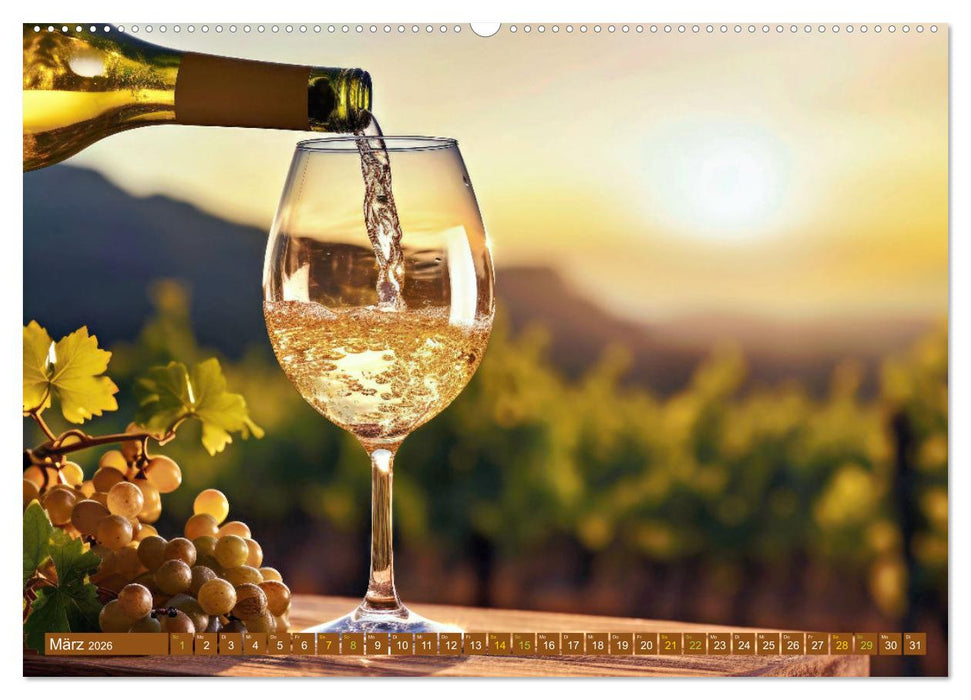 Rebensaft - Weingenuss (CALVENDO Premium Wandkalender 2026)