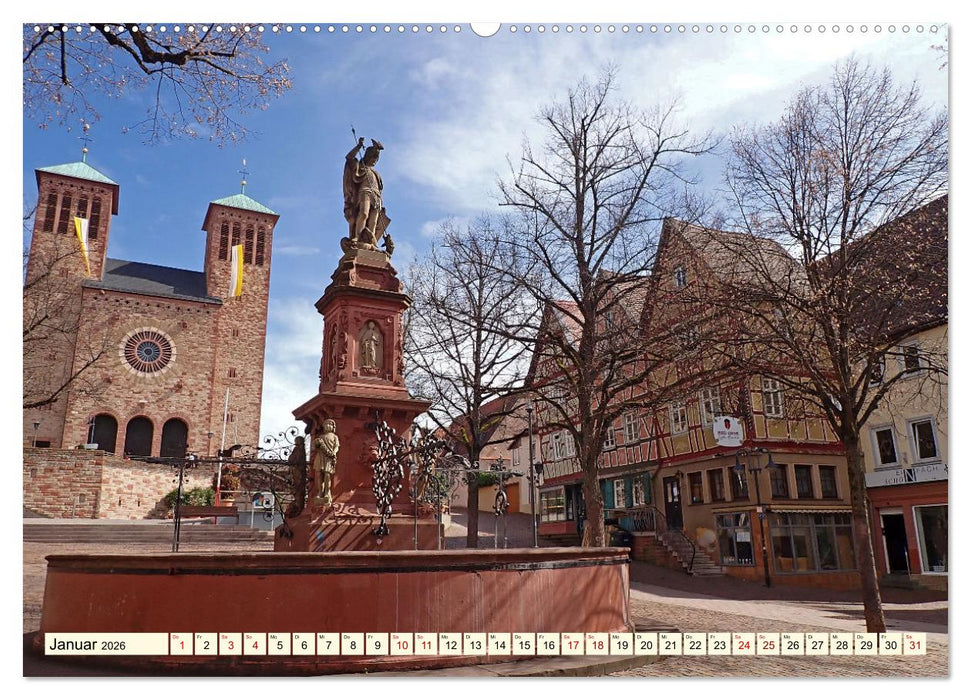 Bensheim a. d. Bergstraße - Ein Stadtspaziergang (CALVENDO Premium Wandkalender 2026)