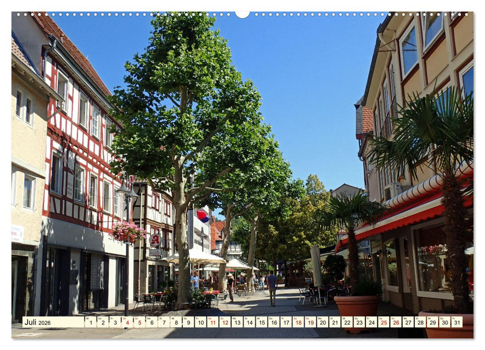 Bensheim a. d. Bergstraße - Ein Stadtspaziergang (CALVENDO Premium Wandkalender 2026)