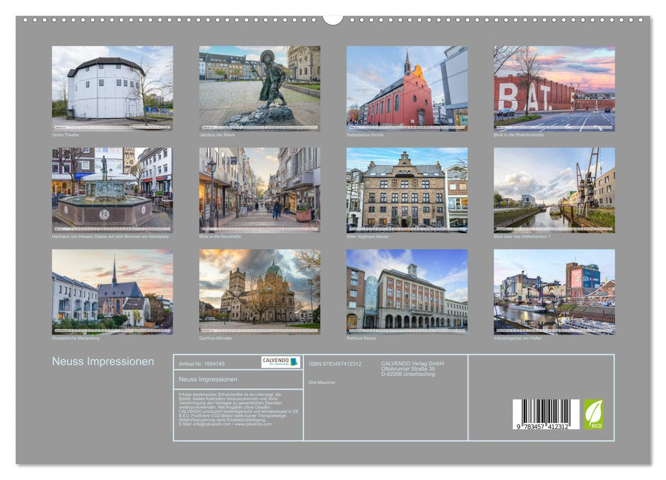 Neuss Impressionen (CALVENDO Premium Wandkalender 2026)
