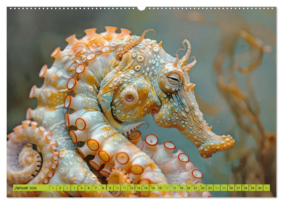 Fantastische Unterwasserkreaturen - Hybridtiere (CALVENDO Wandkalender 2026)