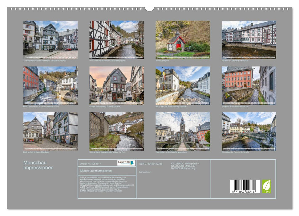 Monschau Impressionen (CALVENDO Premium Wandkalender 2026)