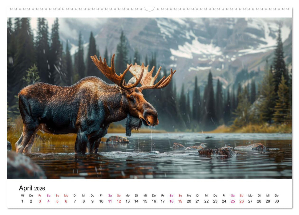 Elche - schöne Momente (CALVENDO Premium Wandkalender 2026)