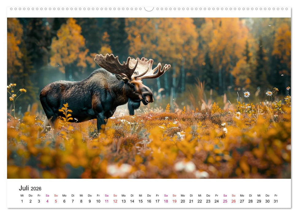 Elche - schöne Momente (CALVENDO Premium Wandkalender 2026)