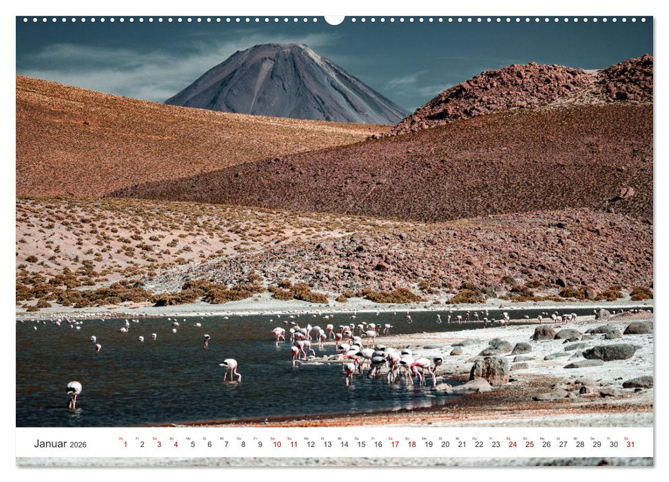 Chile - Die stille Kraft der Atacama (CALVENDO Premium Wandkalender 2026)