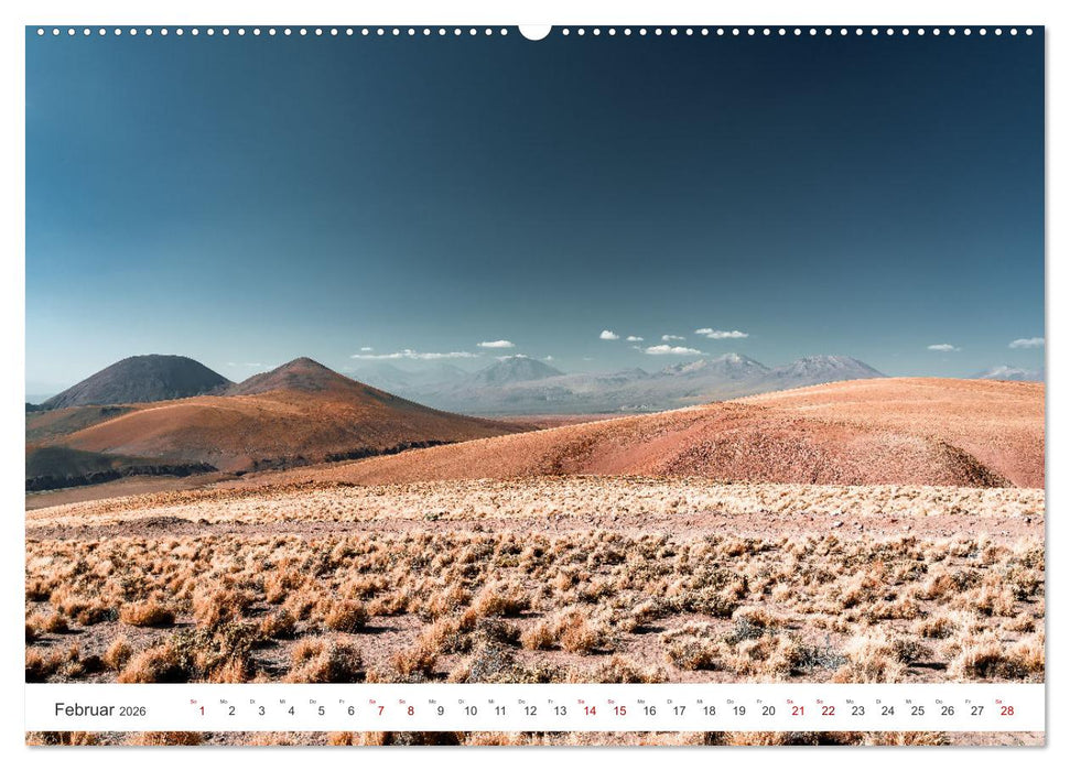 Chile - Die stille Kraft der Atacama (CALVENDO Premium Wandkalender 2026)