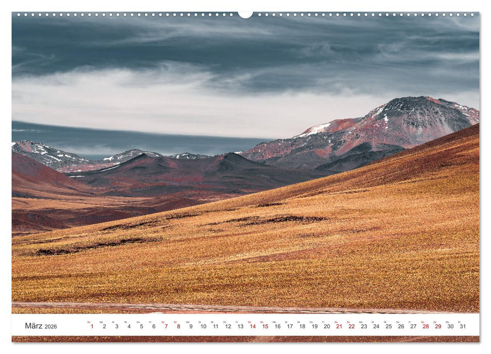 Chile - Die stille Kraft der Atacama (CALVENDO Premium Wandkalender 2026)