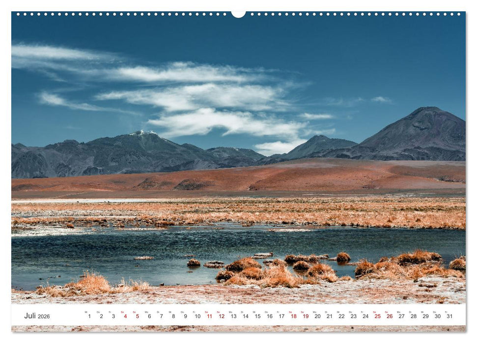 Chile - Die stille Kraft der Atacama (CALVENDO Premium Wandkalender 2026)