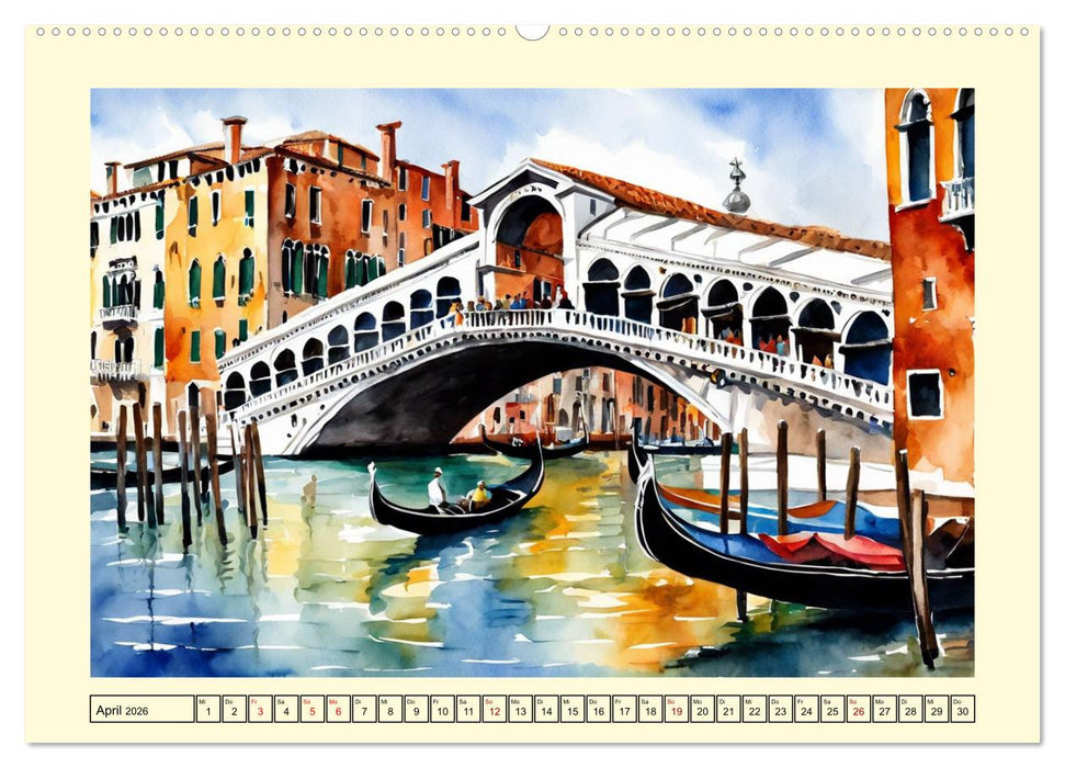 Die berühmtesten Brücken der Welt (CALVENDO Wandkalender 2026)