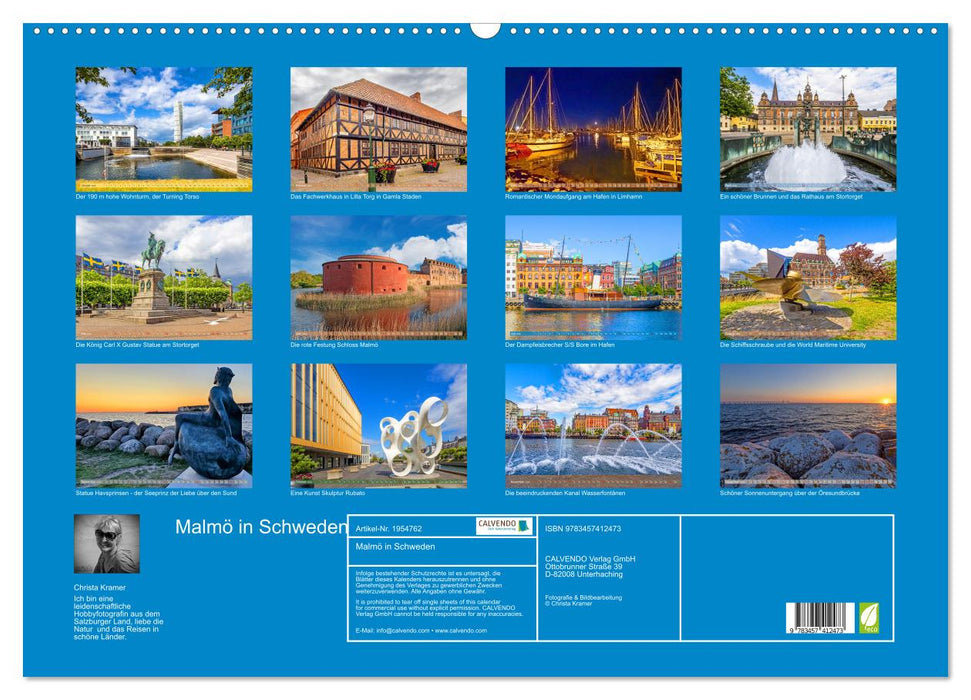 Malmö in Schweden (CALVENDO Wandkalender 2026)