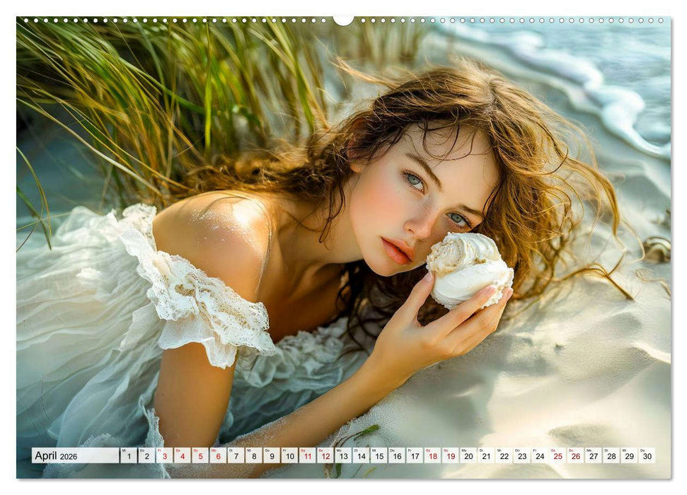 Treibgut am Meer - Erotikfantasie mit Strand und Wellen (CALVENDO Wandkalender 2026)