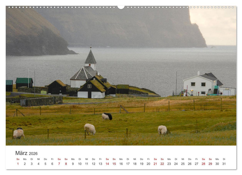 FÄRÖER INSELN - Herbstlichter (CALVENDO Wandkalender 2026)
