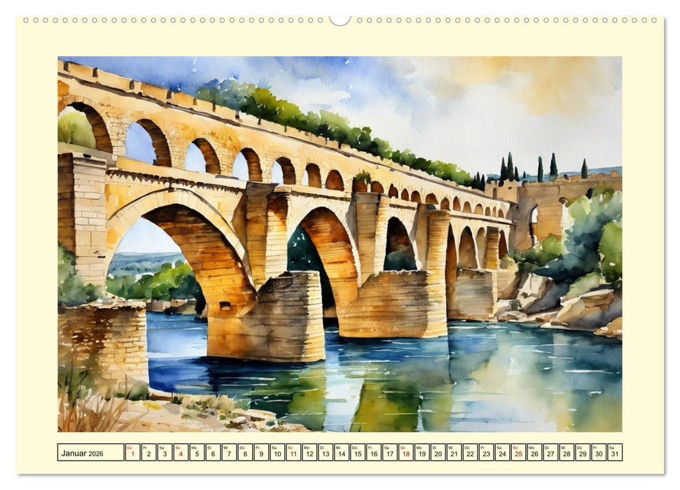 Die berühmtesten Brücken der Welt (CALVENDO Premium Wandkalender 2026)