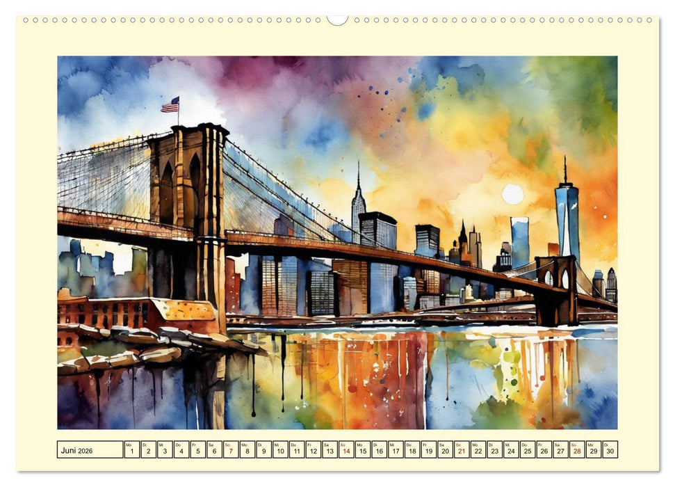 Die berühmtesten Brücken der Welt (CALVENDO Premium Wandkalender 2026)