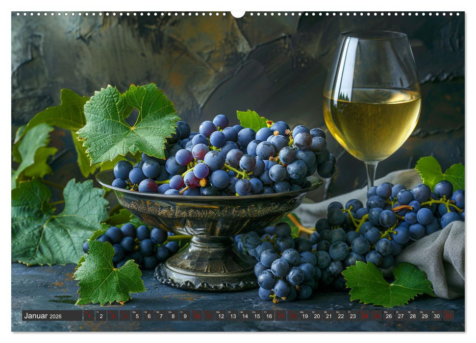 Wein begeistert (CALVENDO Premium Wandkalender 2026)