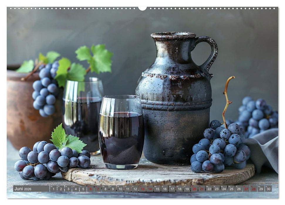 Wein begeistert (CALVENDO Premium Wandkalender 2026)