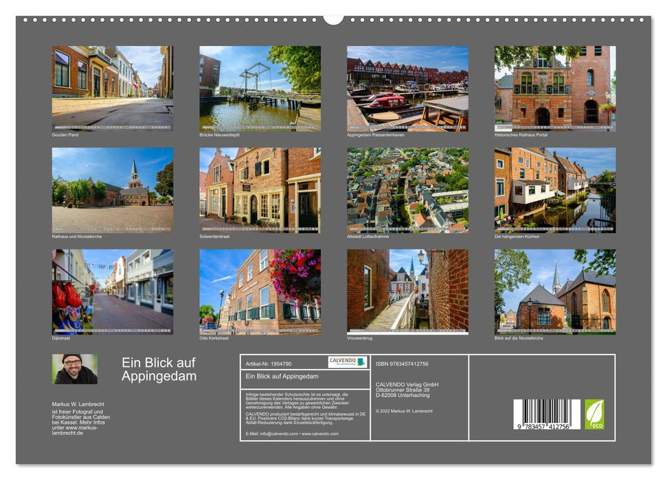 Ein Blick auf Appingedam (CALVENDO Premium Wandkalender 2026)