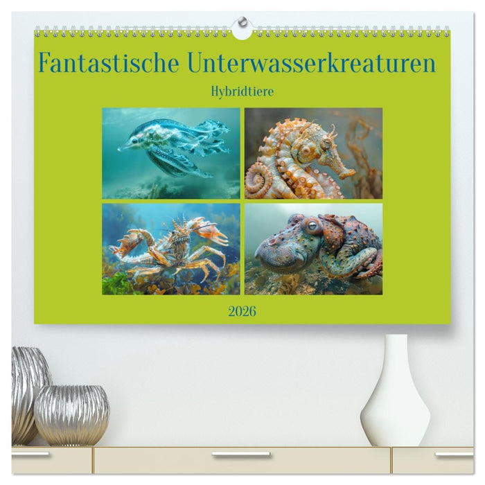 Fantastische Unterwasserkreaturen - Hybridtiere (CALVENDO Premium Wandkalender 2026)