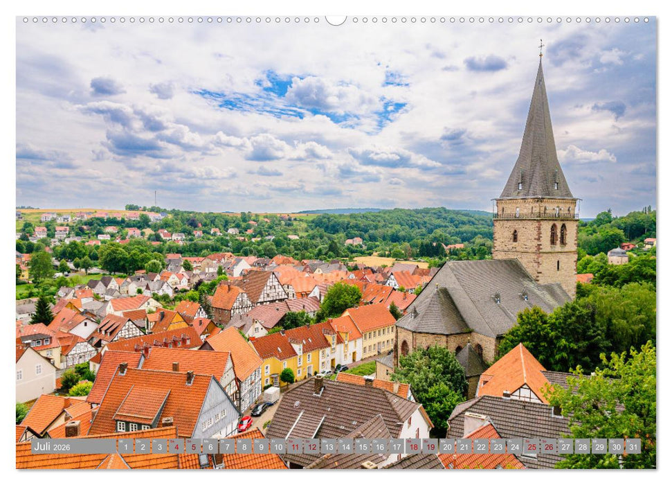 Ein Blick auf die Hansestadt Warburg (CALVENDO Premium Wandkalender 2026)