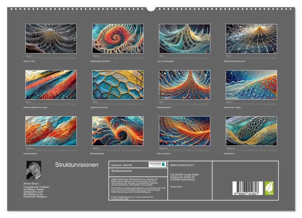 Strukturvisionen (CALVENDO Premium Wandkalender 2026)