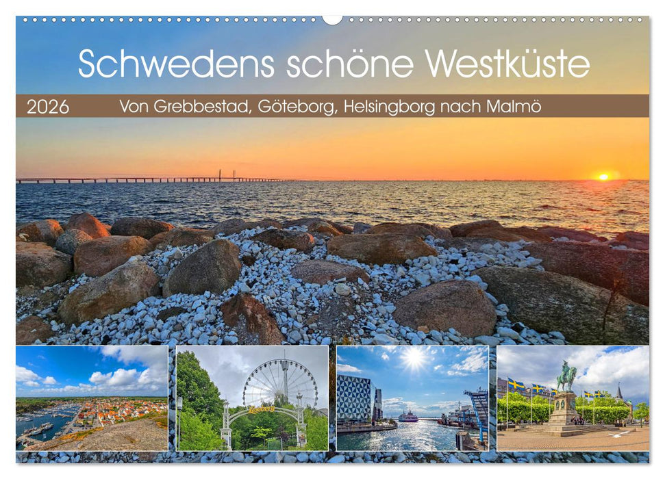 Schwedens schöne Westküste (CALVENDO Wandkalender 2026)