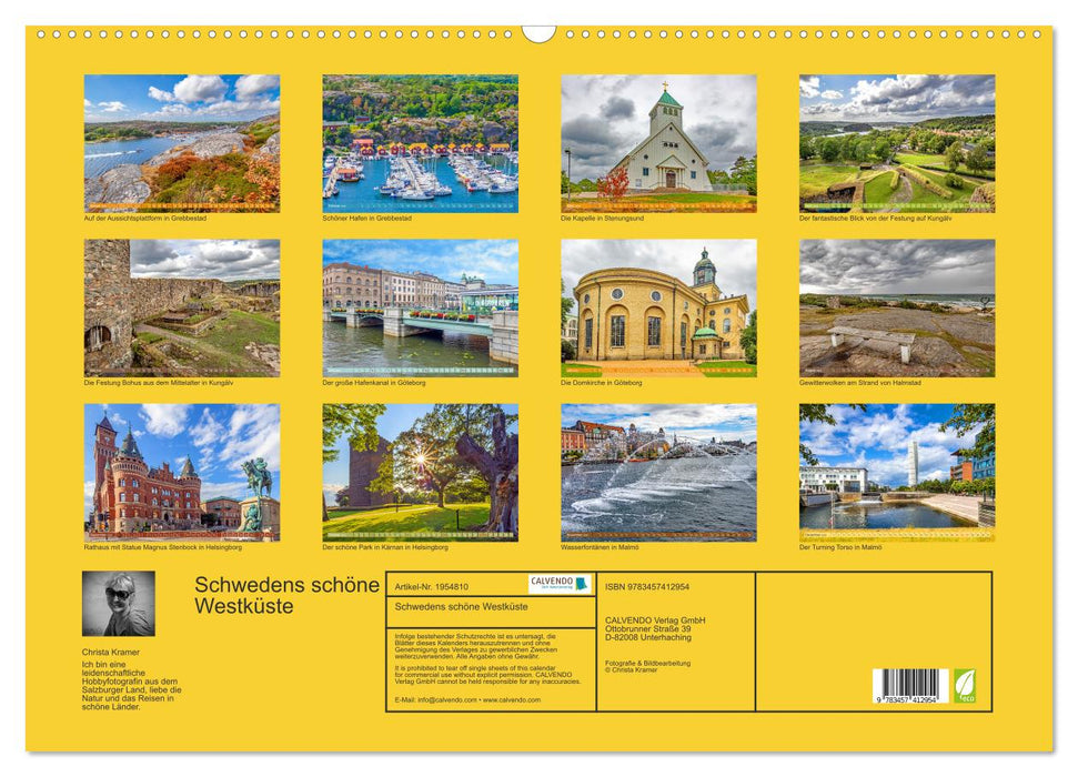 Schwedens schöne Westküste (CALVENDO Wandkalender 2026)