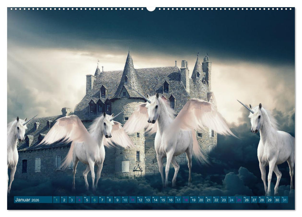 Pferde Fantasie (CALVENDO Premium Wandkalender 2026)