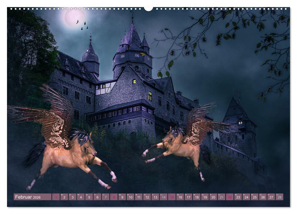 Pferde Fantasie (CALVENDO Premium Wandkalender 2026)
