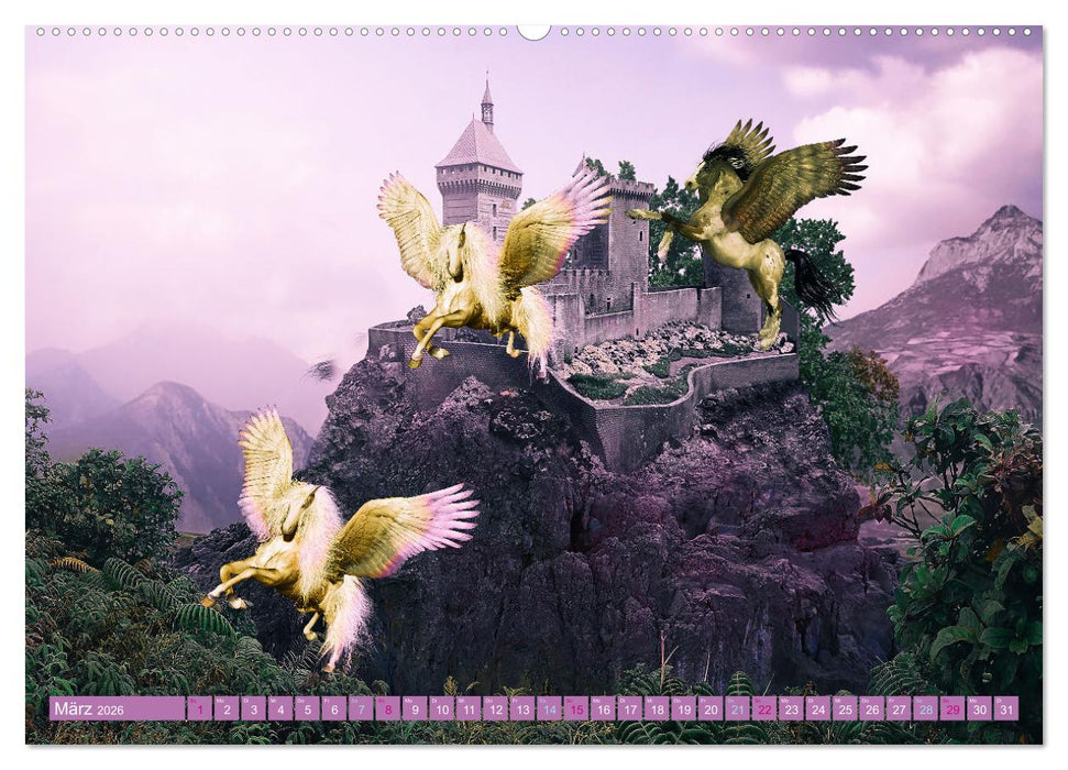 Pferde Fantasie (CALVENDO Premium Wandkalender 2026)