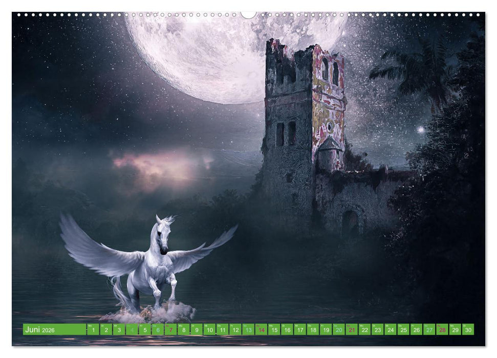 Pferde Fantasie (CALVENDO Premium Wandkalender 2026)