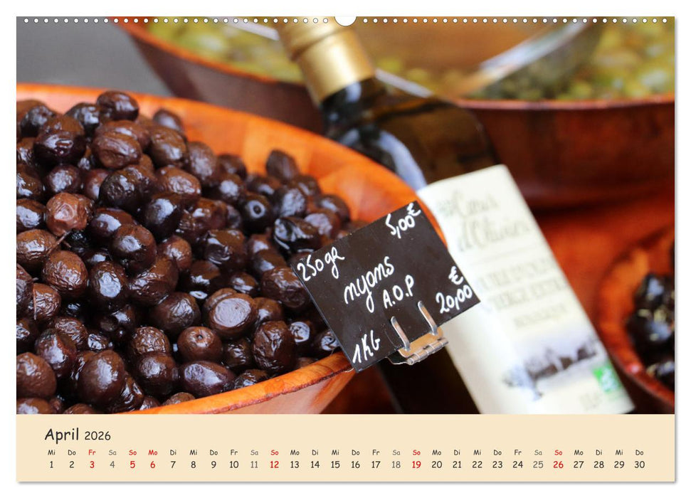 Markttag in Frankreich (CALVENDO Premium Wandkalender 2026)