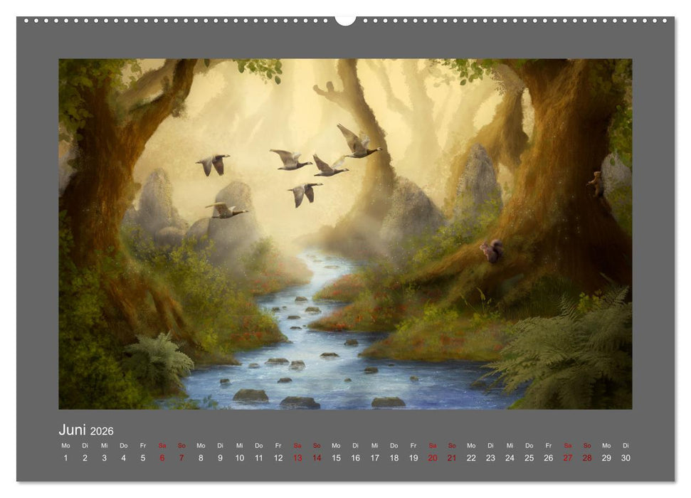 Geheimnisse des alten Waldes (CALVENDO Premium Wandkalender 2026)