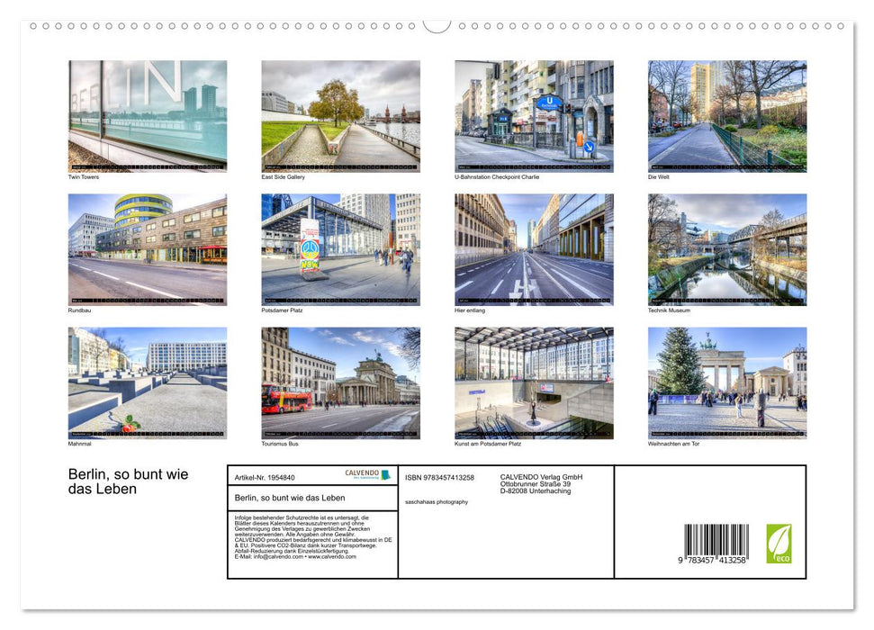 Berlin, so bunt wie das Leben (CALVENDO Premium Wandkalender 2026)
