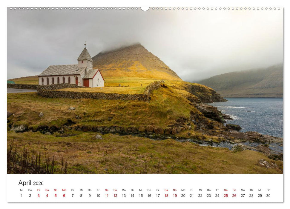 FÄRÖER INSELN - Herbstlichter (CALVENDO Premium Wandkalender 2026)