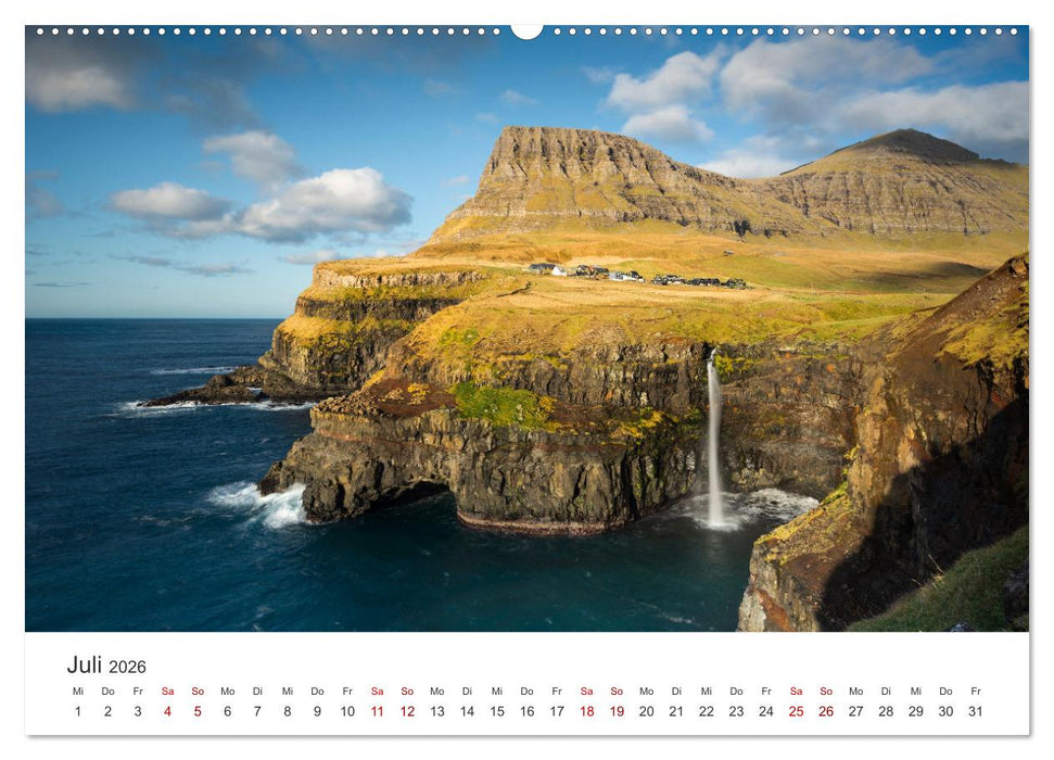 FÄRÖER INSELN - Herbstlichter (CALVENDO Premium Wandkalender 2026)