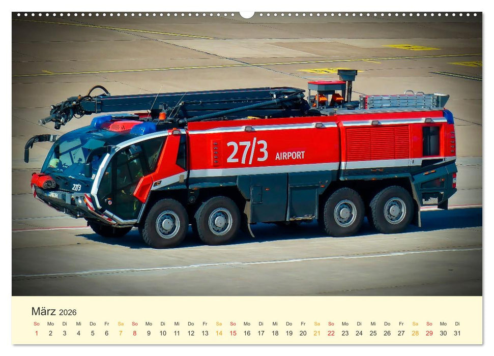 Feuerwehr - mein Kalender (CALVENDO Premium Wandkalender 2026)