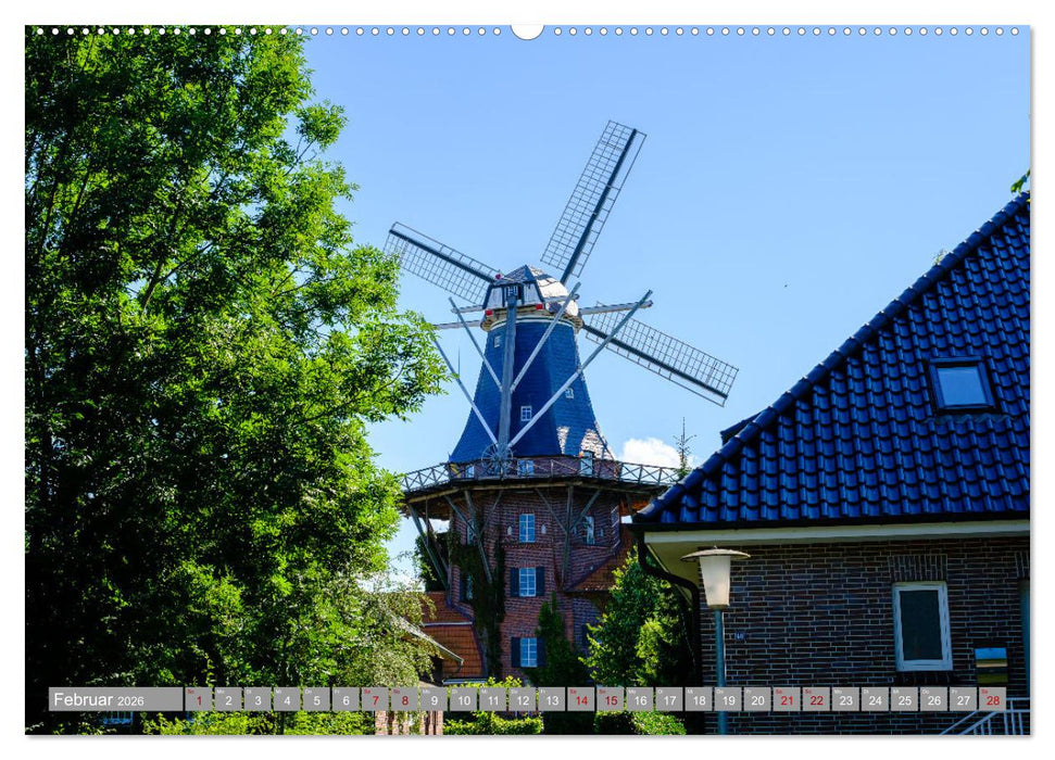Ein Blick auf Dornum (CALVENDO Premium Wandkalender 2026)
