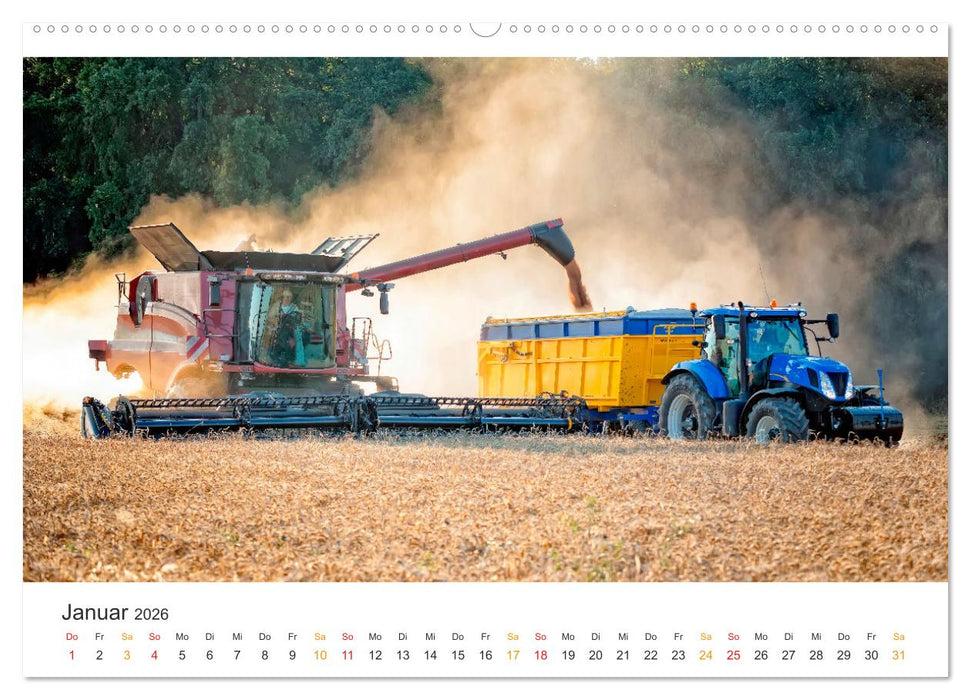 Mähdrescher - tolle Momente (CALVENDO Premium Wandkalender 2026)