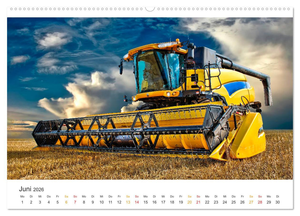 Mähdrescher - tolle Momente (CALVENDO Premium Wandkalender 2026)