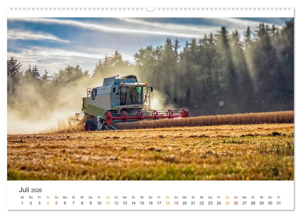 Mähdrescher - tolle Momente (CALVENDO Premium Wandkalender 2026)