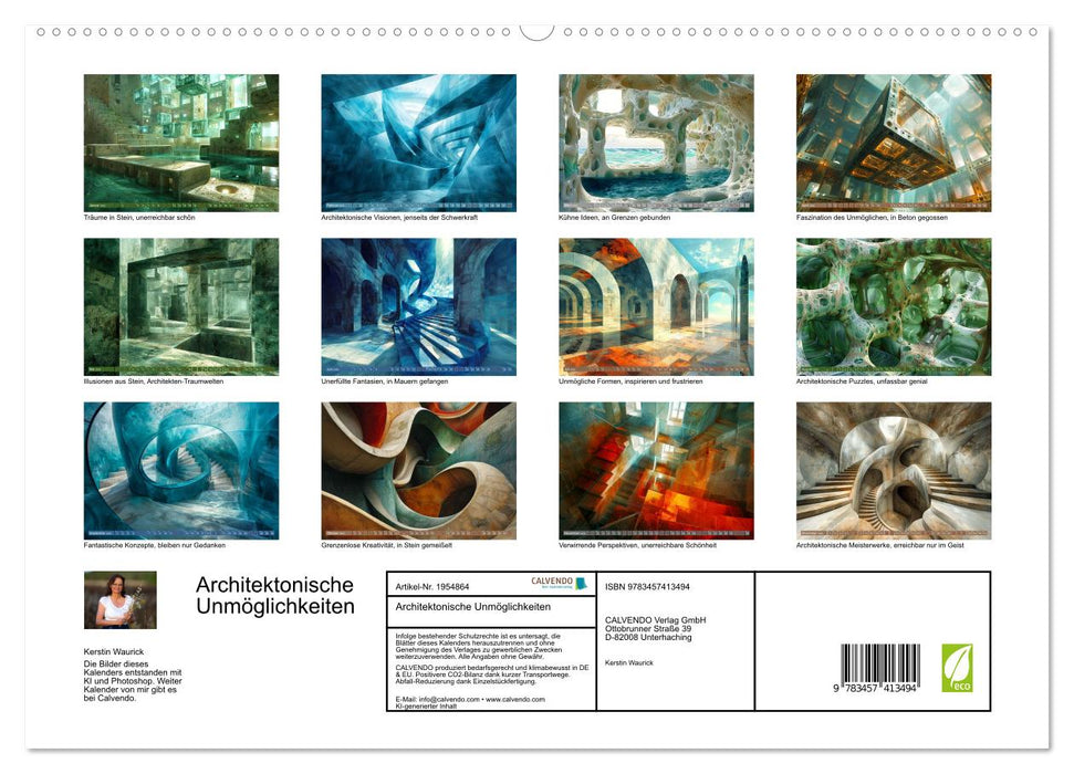 Architektonische Unmöglichkeiten (CALVENDO Premium Wandkalender 2026)