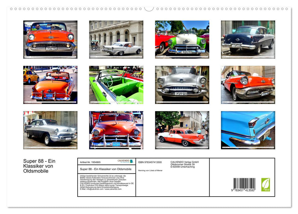 Super 88 - Ein Klassiker von Oldsmobile (CALVENDO Premium Wandkalender 2026)