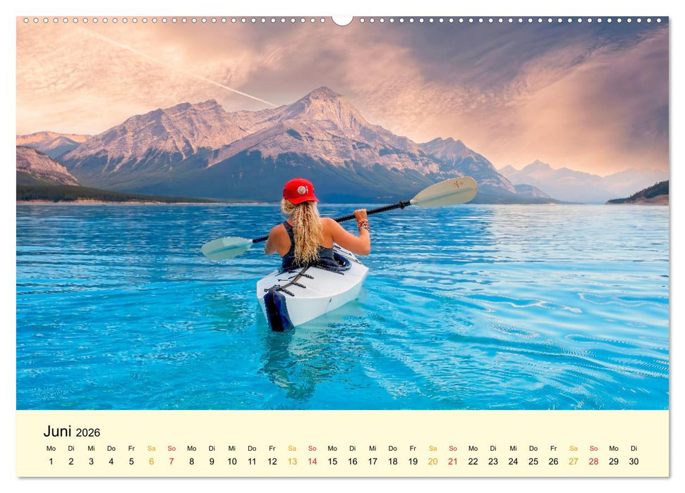 Kajak Abenteuer (CALVENDO Premium Wandkalender 2026)