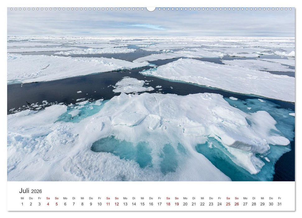 Spitzbergen - Eis, Eisbären und mehr (CALVENDO Premium Wandkalender 2026)