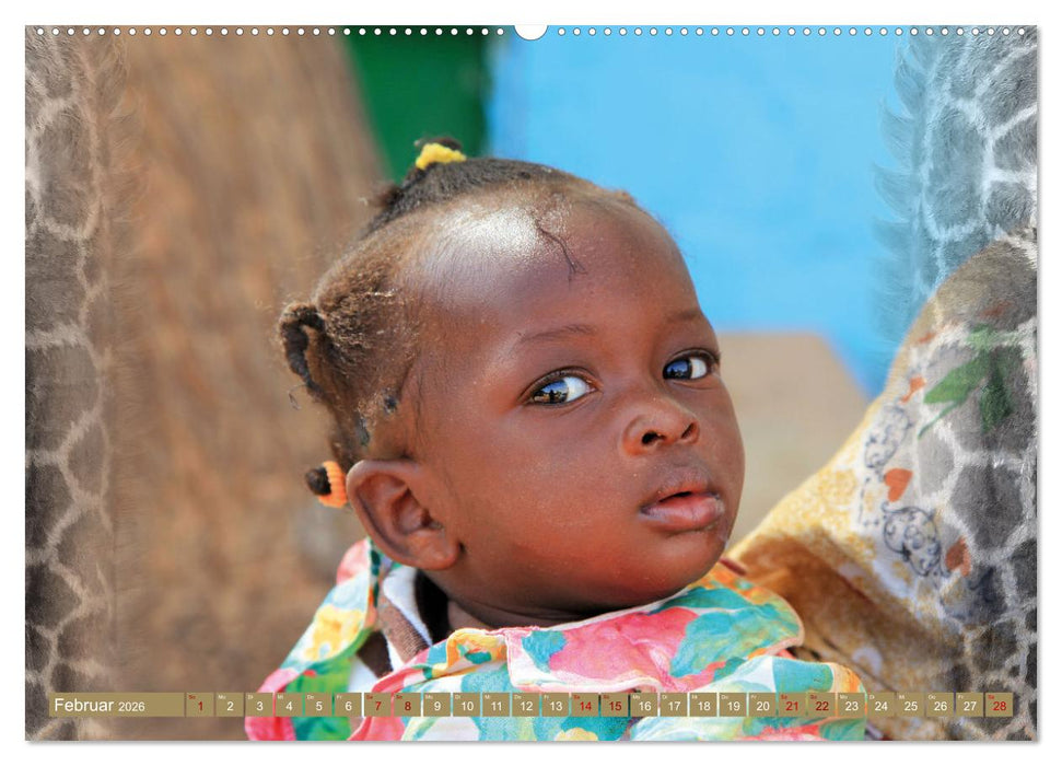 Afrika Kinder (CALVENDO Premium Wandkalender 2026)