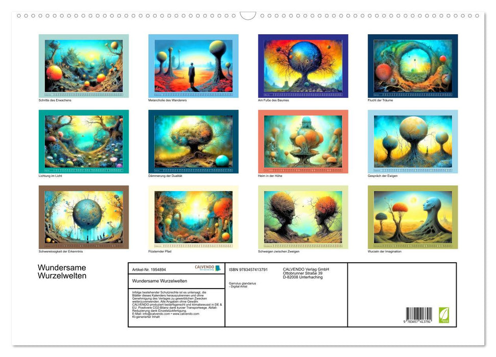 Wundersame Wurzelwelten (CALVENDO Wandkalender 2026)