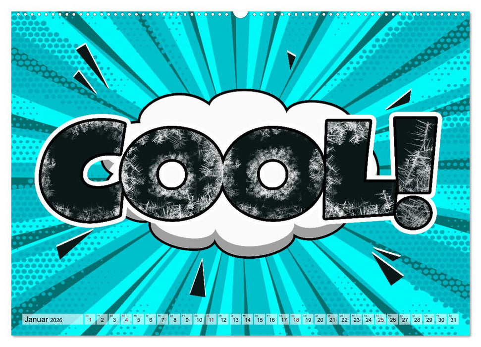 Comic Bubbles (CALVENDO Premium Wandkalender 2026)