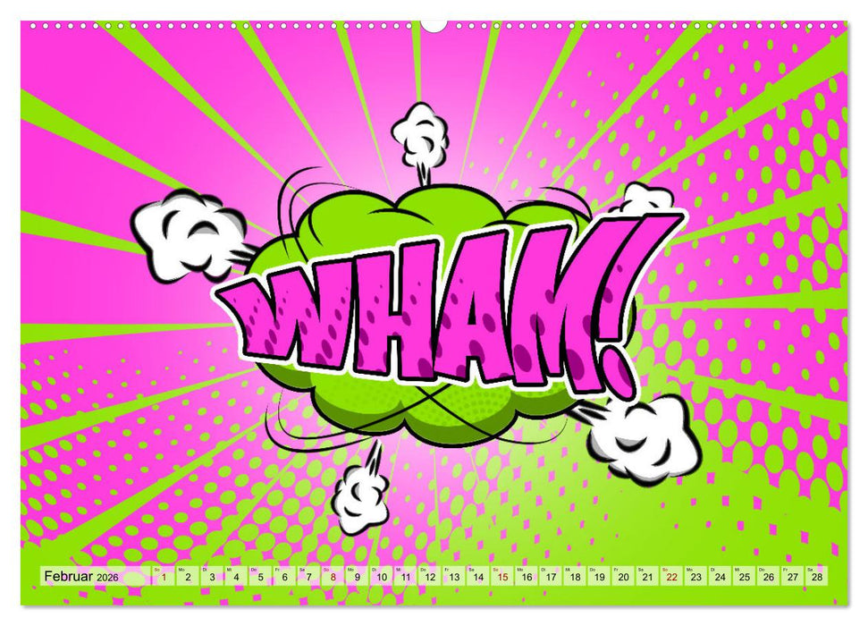 Comic Bubbles (CALVENDO Premium Wandkalender 2026)
