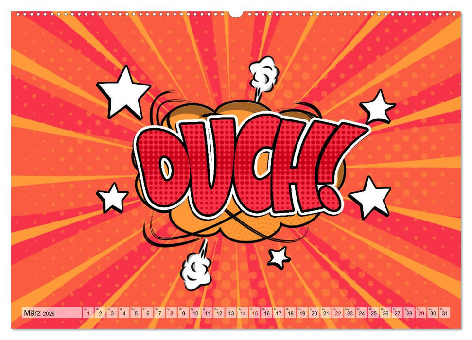Comic Bubbles (CALVENDO Premium Wandkalender 2026)